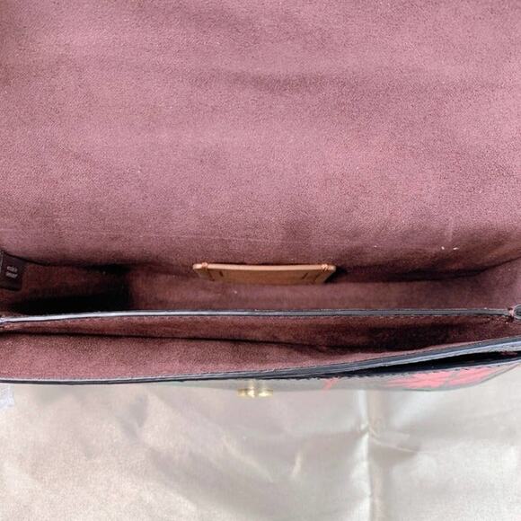 Coach C5586 X Jean-Michel Basquiat Kleo Crossbody Leather Black Multi - Picture 5 of 5